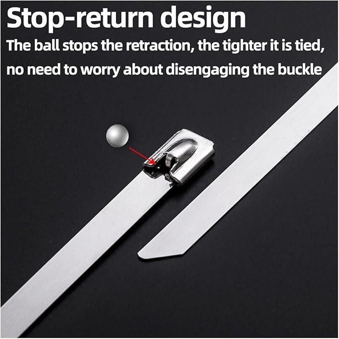 Stainless Steel Cabe Lock Ties (Pack of 10)