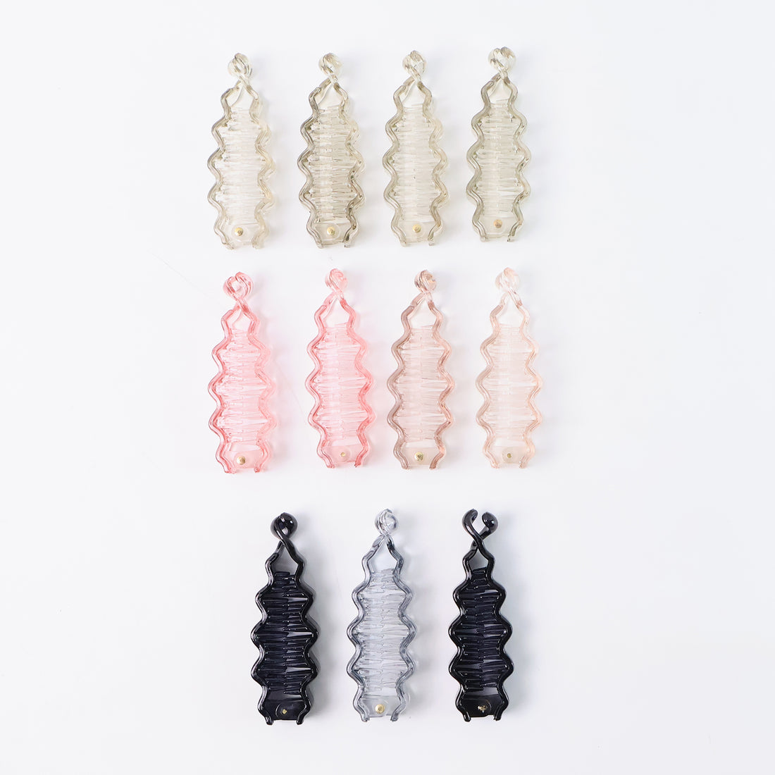 Plastic Hair Claw Clips Strong Clips (12 Pc  Mix Color) Hair Accessories